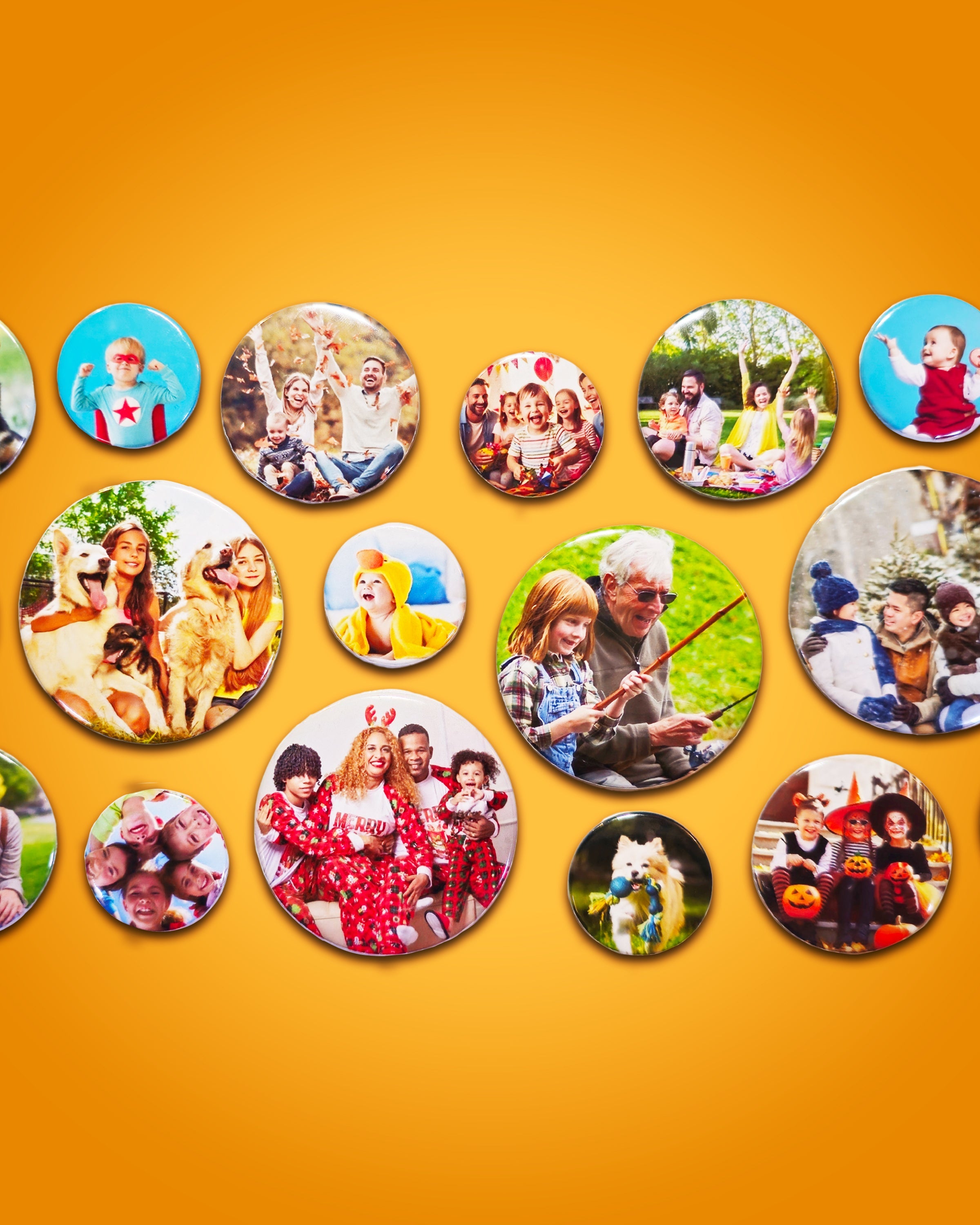 Round Button Pins - Cooper & Charlie