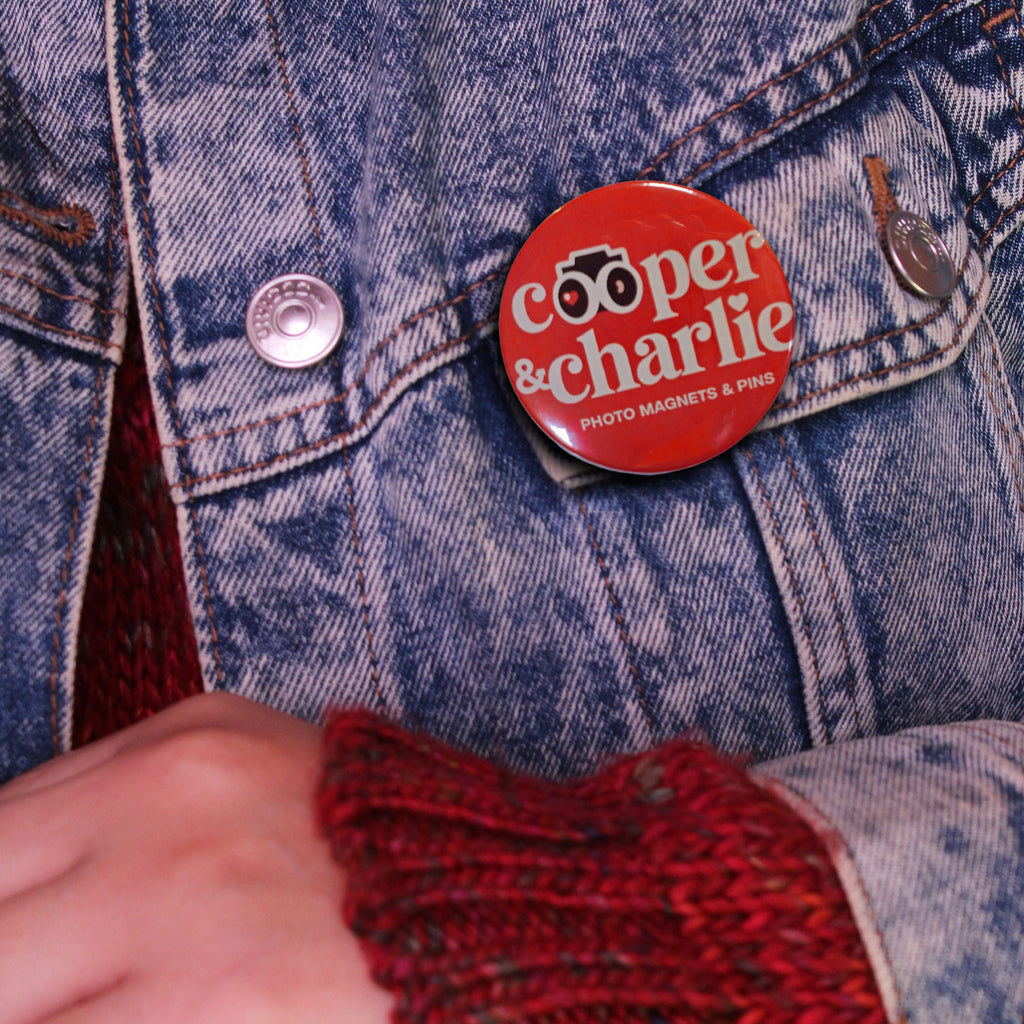 Round 1.75 inch Custom Button Pins - Cooper & Charlie