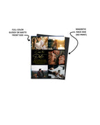 Save the Date Photo Magnets - 4 x 5 inch - Elegant black photo tiles - Cooper & Charlie