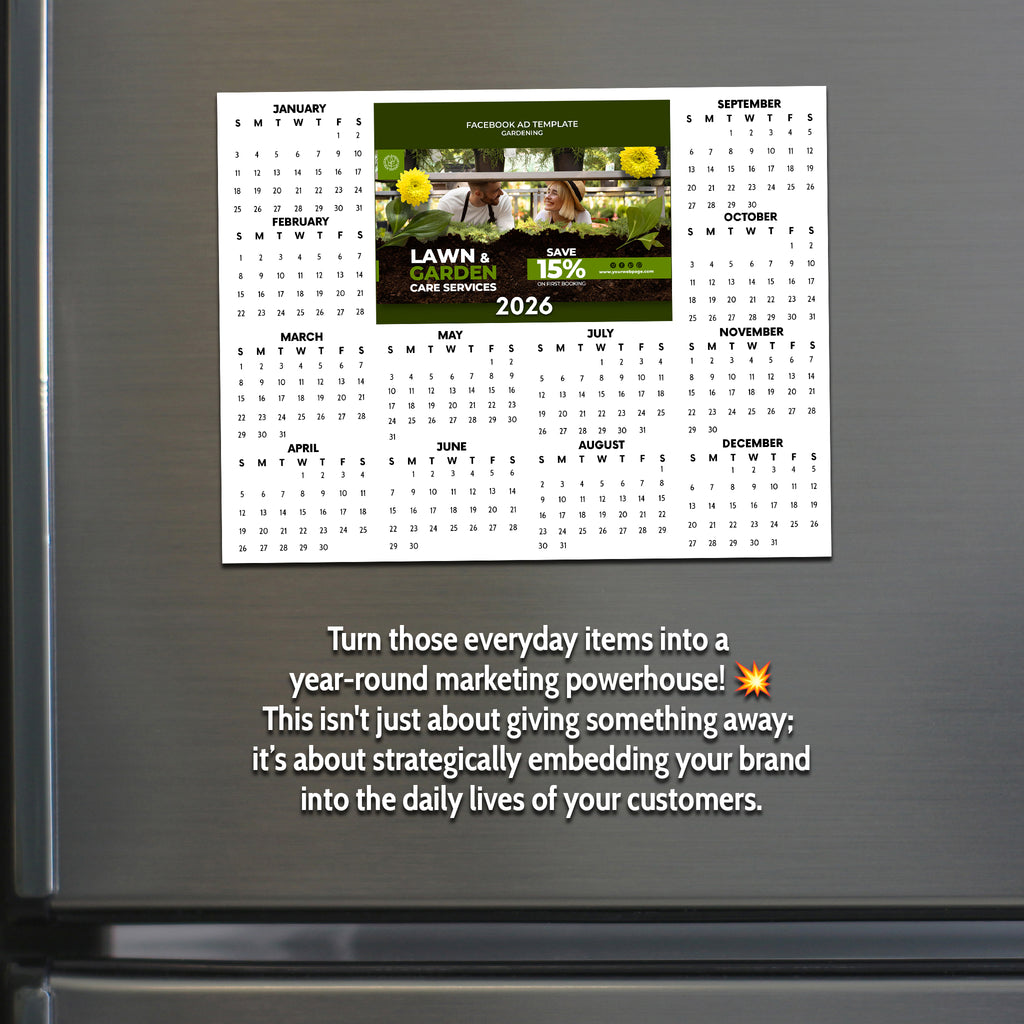 2026 Executive Photo Magnet Calendar - 8.5 x 11 inch - Cooper & Charlie