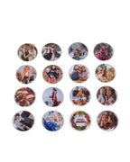 Round 2.25 inch Photo Magnets - Cooper & Charlie