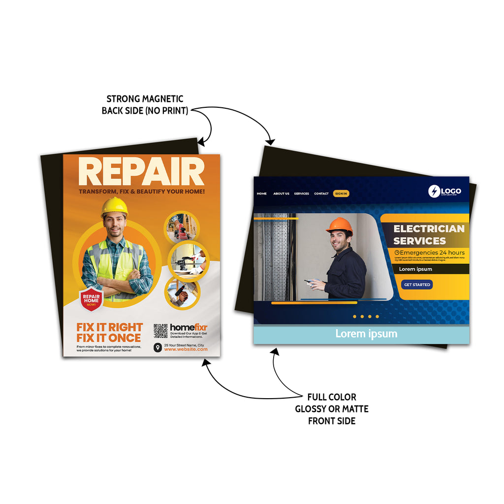 Custom Business Flyer Magnets - 3.5 x 4.5 inch - Cooper & Charlie