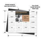 2026 Executive Photo Magnet Calendar - 8.5 x 11 inch - Cooper & Charlie