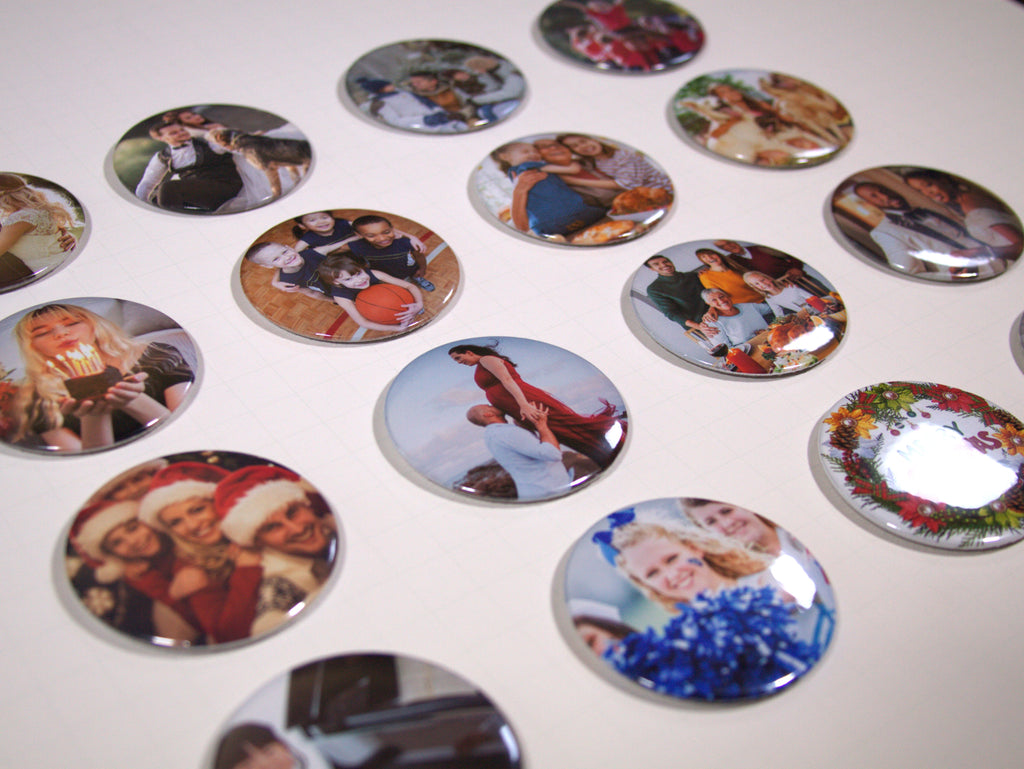 Round 2.25 inch Photo Magnets - Cooper & Charlie