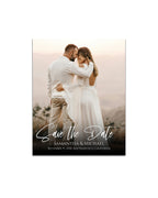 Save the Date Photo Magnets 4 x 5 inch - Single Photo with Elegant Font - Cooper & Charlie