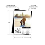 2026 Personalized Photo Magnet Calendars for Home & Office - Set of 12 - Cooper & Charlie