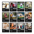 2026 Personalized Photo Magnet Calendars for Home & Office - Set of 12 - Cooper & Charlie